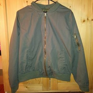 Dark green bomber jacket